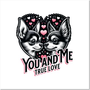 Chihuahua Love Valentines gift art Posters and Art